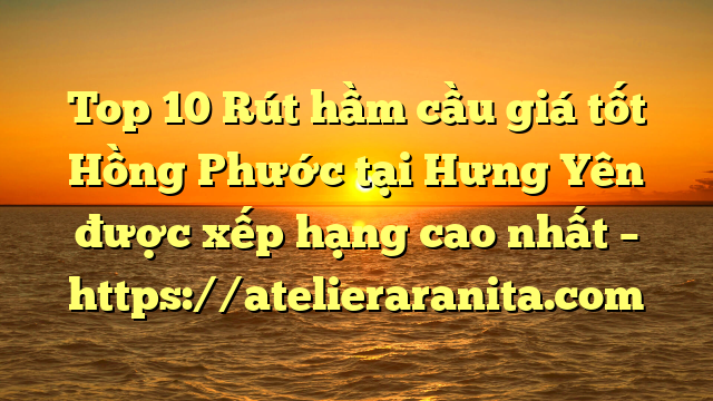 Top 10 Rút hầm cầu giá tốt Hồng Phước tại Hưng Yên  được xếp hạng cao nhất – https://atelieraranita.com