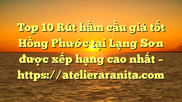 Top 10 Rút hầm cầu giá tốt Hồng Phước tại Lạng Sơn  được xếp hạng cao nhất – https://atelieraranita.com