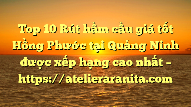 Top 10 Rút hầm cầu giá tốt Hồng Phước tại Quảng Ninh  được xếp hạng cao nhất – https://atelieraranita.com