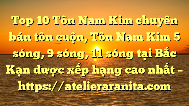 Top 10 Tôn Nam Kim chuyên bán tôn cuộn, Tôn Nam Kim 5 sóng, 9 sóng, 11 sóng tại Bắc Kạn  được xếp hạng cao nhất – https://atelieraranita.com