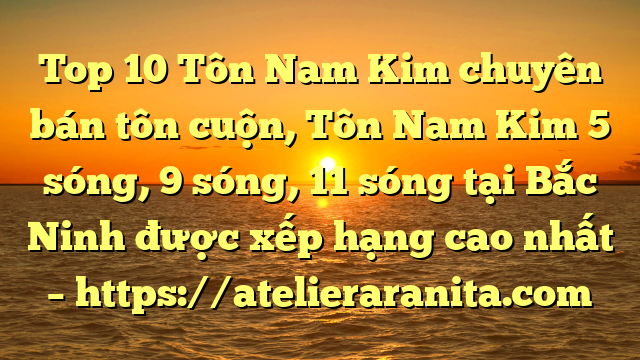 Top 10 Tôn Nam Kim chuyên bán tôn cuộn, Tôn Nam Kim 5 sóng, 9 sóng, 11 sóng tại Bắc Ninh  được xếp hạng cao nhất – https://atelieraranita.com