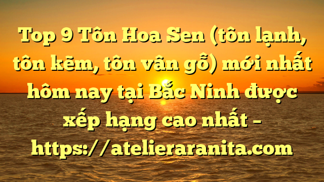 Top 9 Tôn Hoa Sen (tôn lạnh, tôn kẽm, tôn vân gỗ) mới nhất hôm nay tại Bắc Ninh  được xếp hạng cao nhất – https://atelieraranita.com